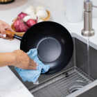 Joyce Chen Classic Series 9-1/2 In. Carbon Steel Ceramic Coated Nonstick Stir Fry Pan Image 3