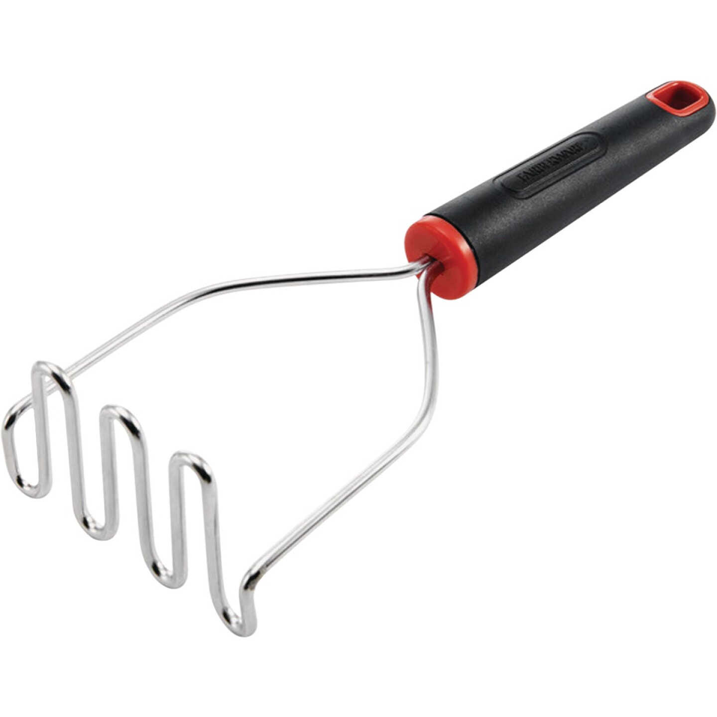 Farberware Stainless Steel Potato Masher with Black Handle Image 1