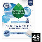 Seventh Generation Free & Clear Dishwasher Detergent Packs (45 Count) Image 1
