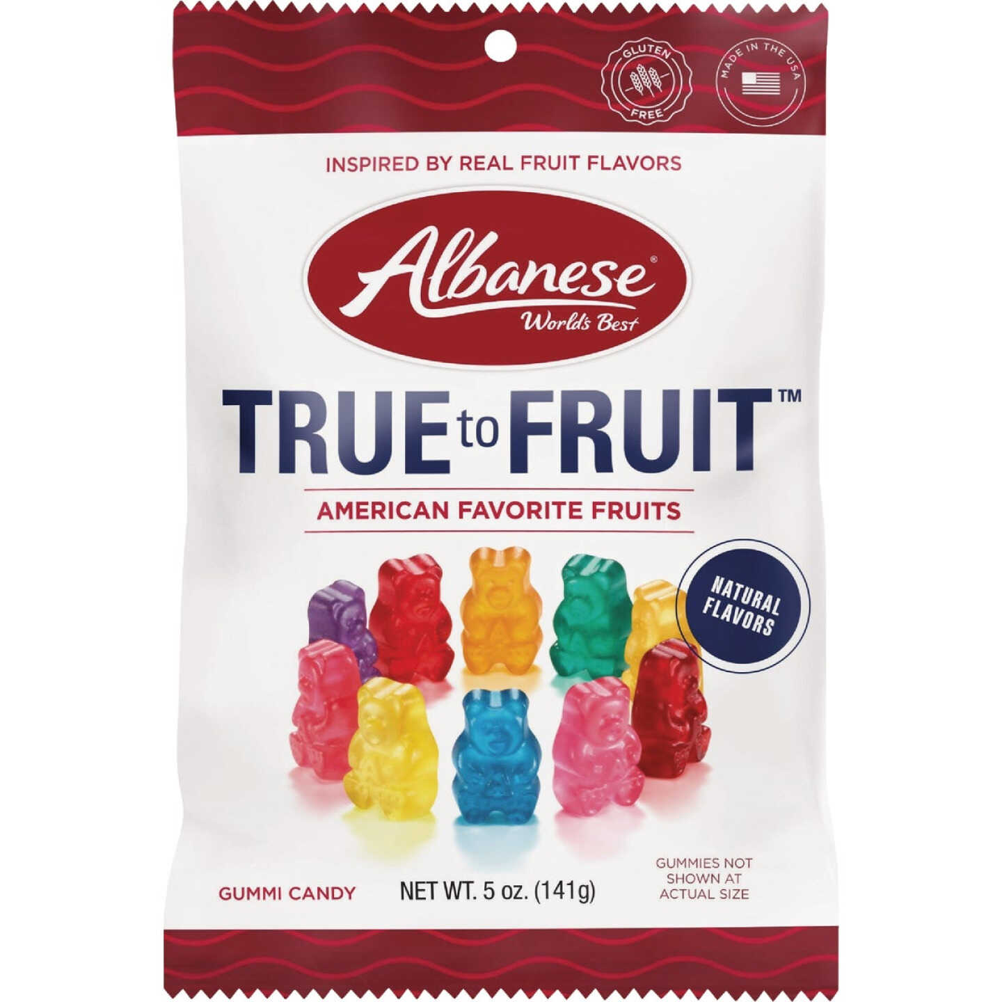 Albanese True to Fruit American Favorite Fruits Gummy Bear Image 1