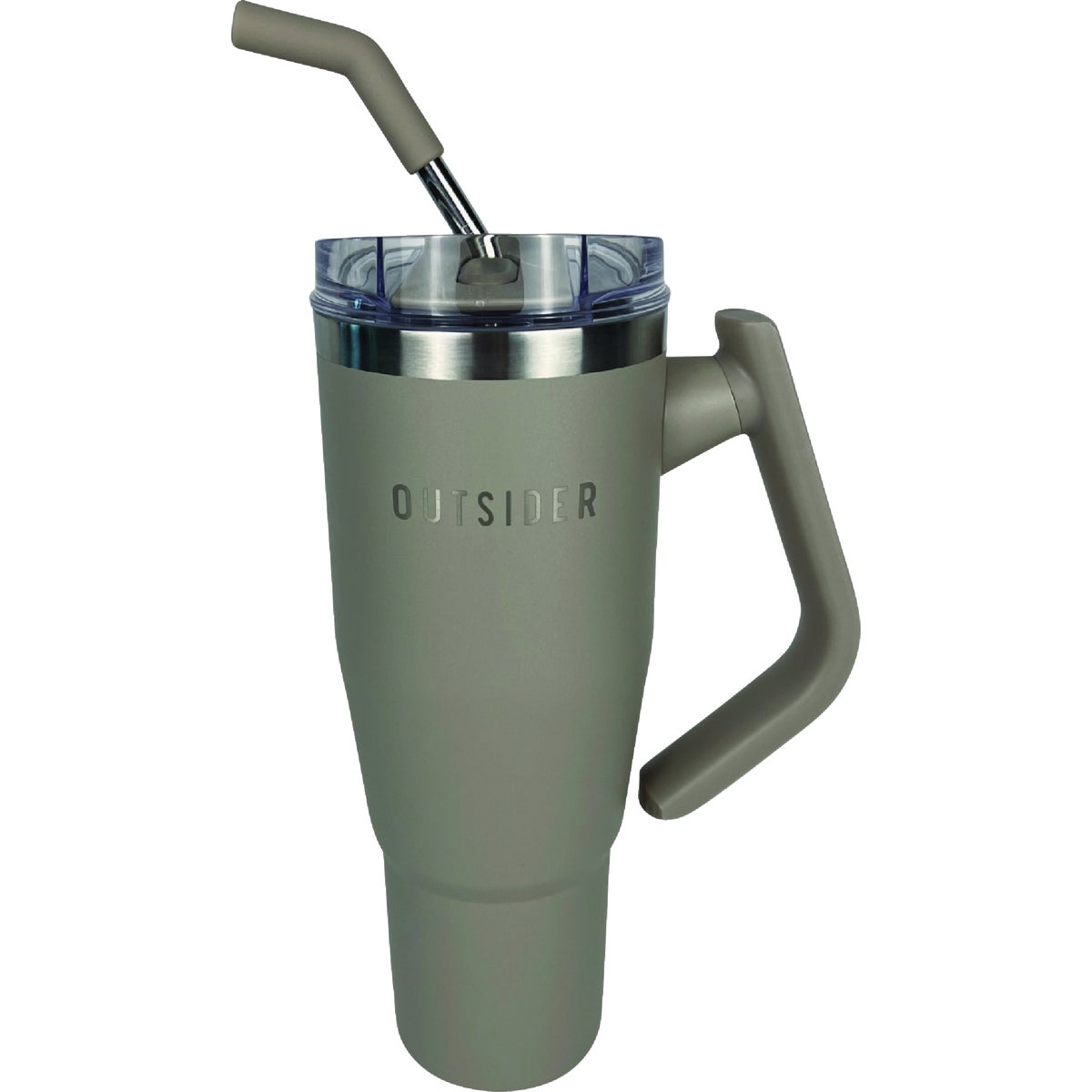 Outsider 40 Oz. Insulated Tumbler with Swivel Handle, Cobblestone