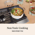 Calphalon 5 Qt. Ceramic Nonstick Dutch Oven with Lid, Flour Image 4