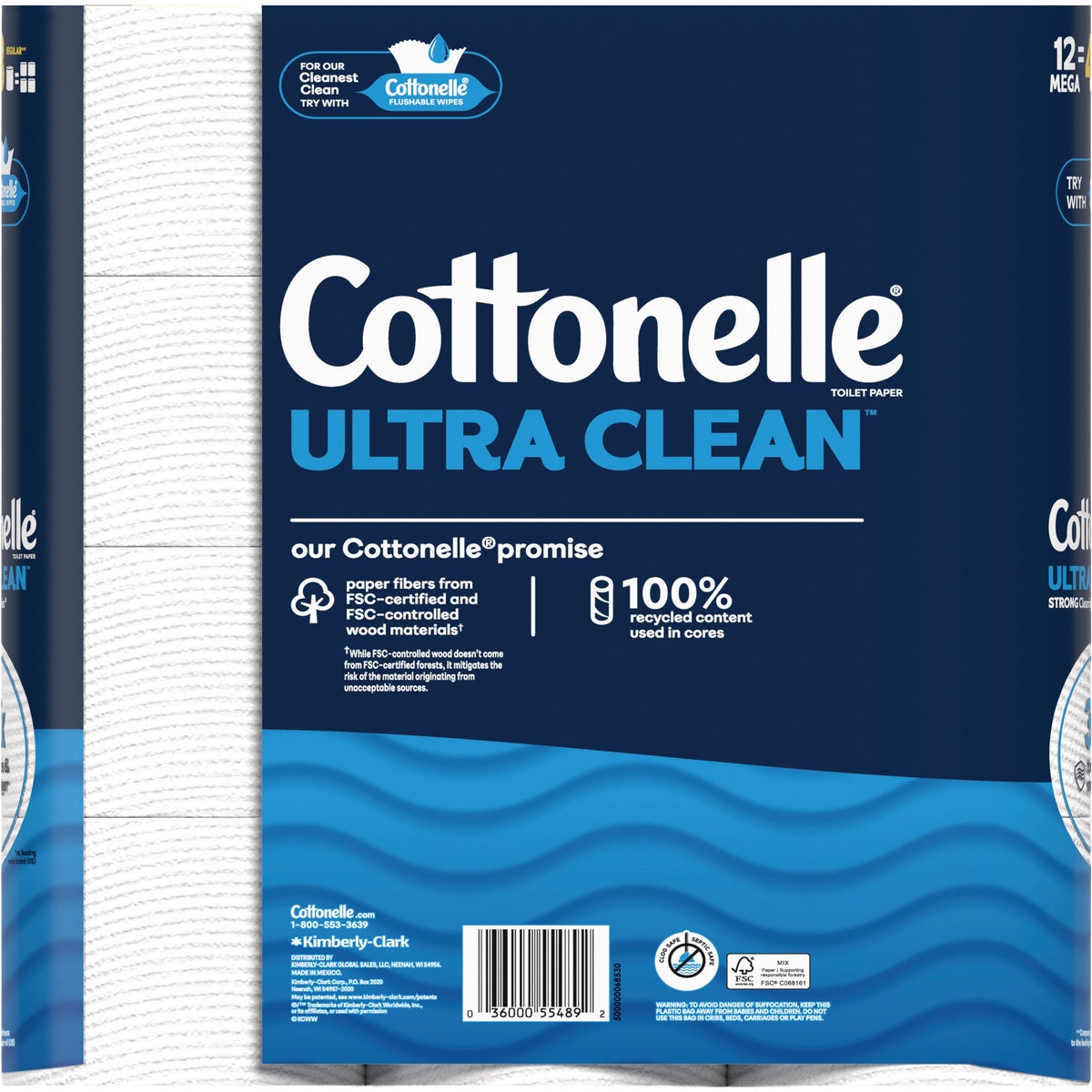 Cottonelle Clean Care Toilet Paper (12 Mega Rolls) Image 3