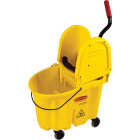 Rubbermaid Commercial WaveBrake 35 Qt. Down Press Combo Mop Bucket Image 1