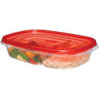 Rubbermaid TakeAlongs 3.7 C. Clear Square Divided Food Storage Container with Lids (3-Pack) Image 1