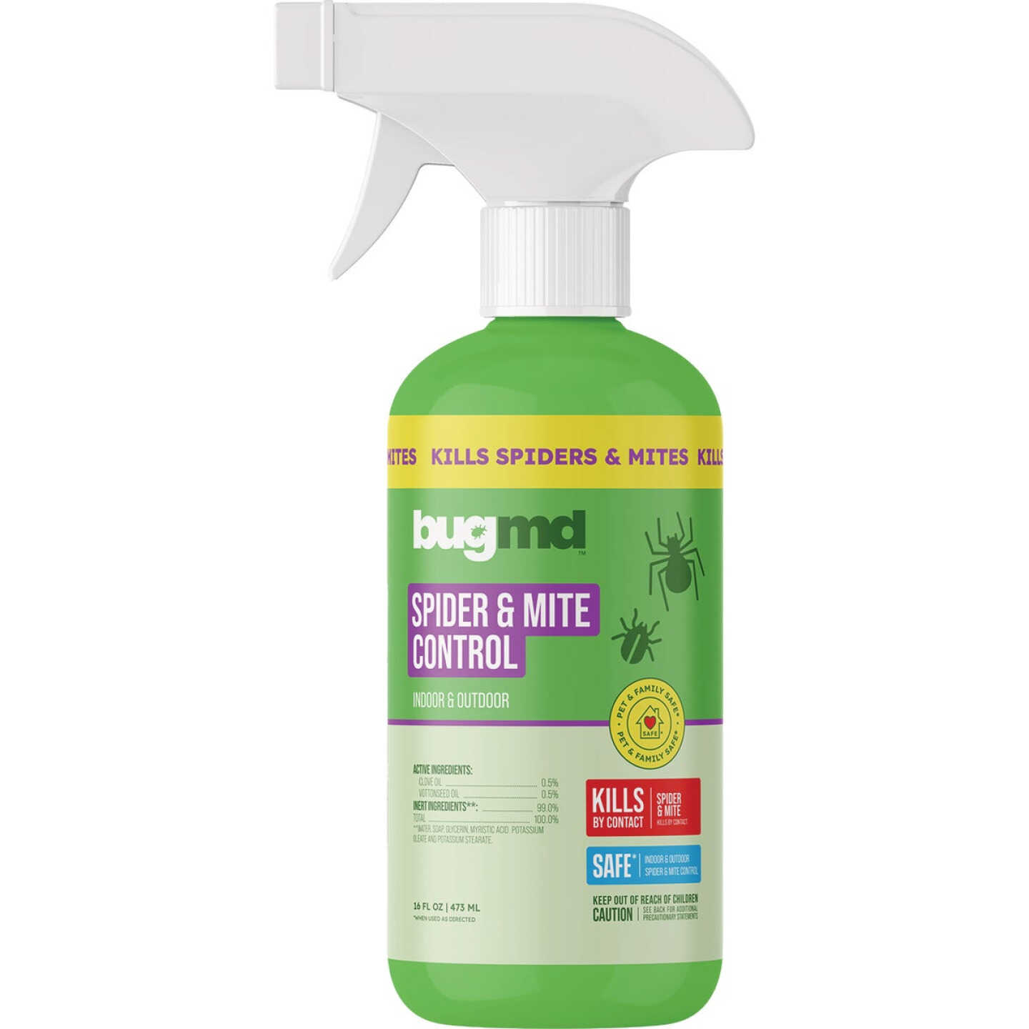 BugMD 16 Oz. Trigger Spray Spider & Mite Control Insect Repellent Image 1