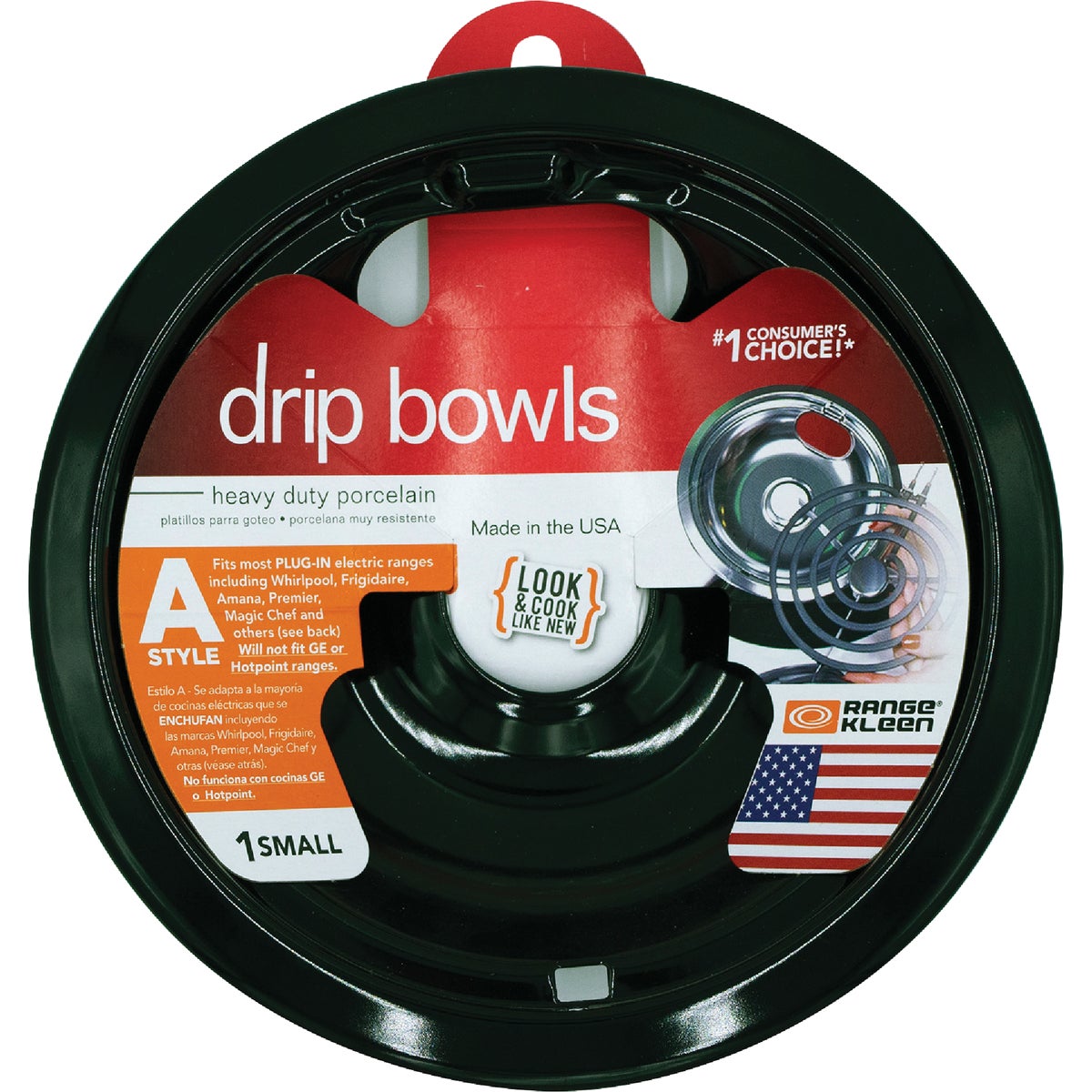 Range Kleen Electric Small 6 In. Style A Round Black Drip Pan Image 2