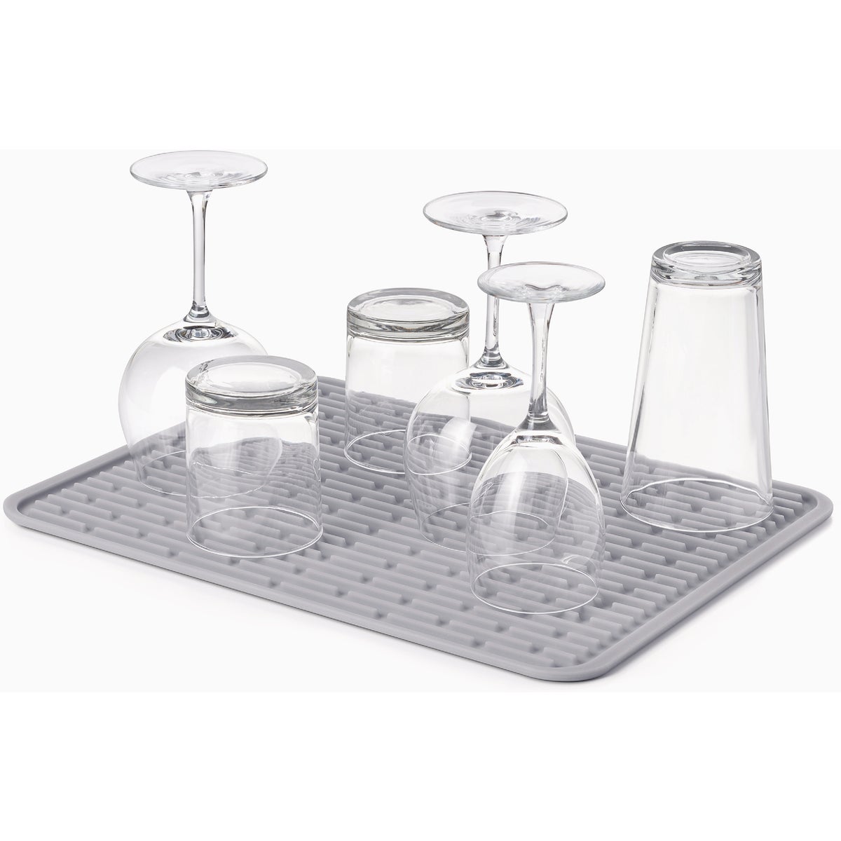 OXO Good Grips 12.5 In. x 16.9 In. Large Gray Silicone Drying Mat Image 4