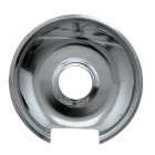 Range Kleen Electric 8 In. Large Style E Round Chrome Drip Pan for Hinged Style Image 1