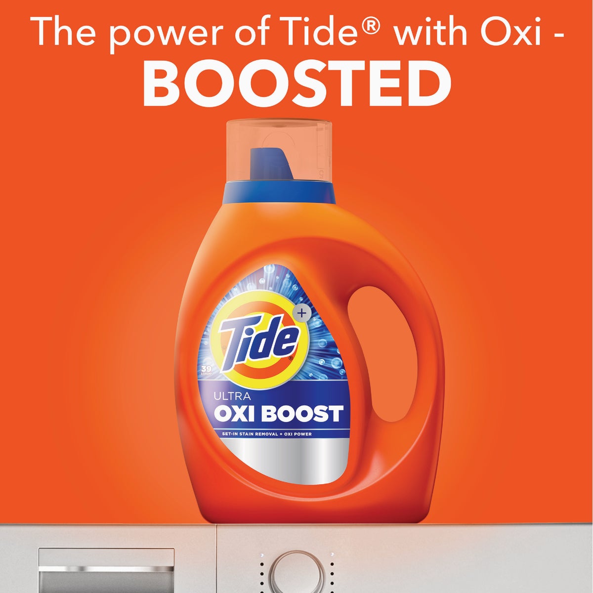 Tide 37 Oz. 26 Load Ultra Oxi Boost Liquid Laundry Detergent Image 2