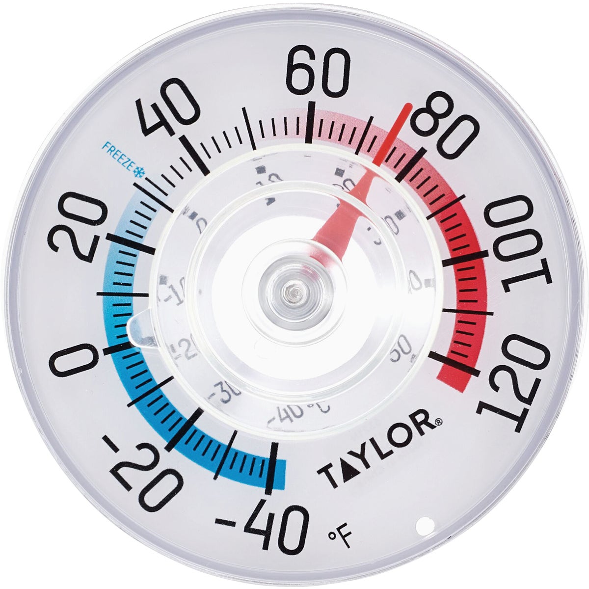 Taylor 3.5 In. Stick-on Dial Window Thermometer