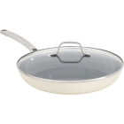 Calphalon 12 In. Ceramic Nonstick Fry Pan with Lid, Flour Image 1
