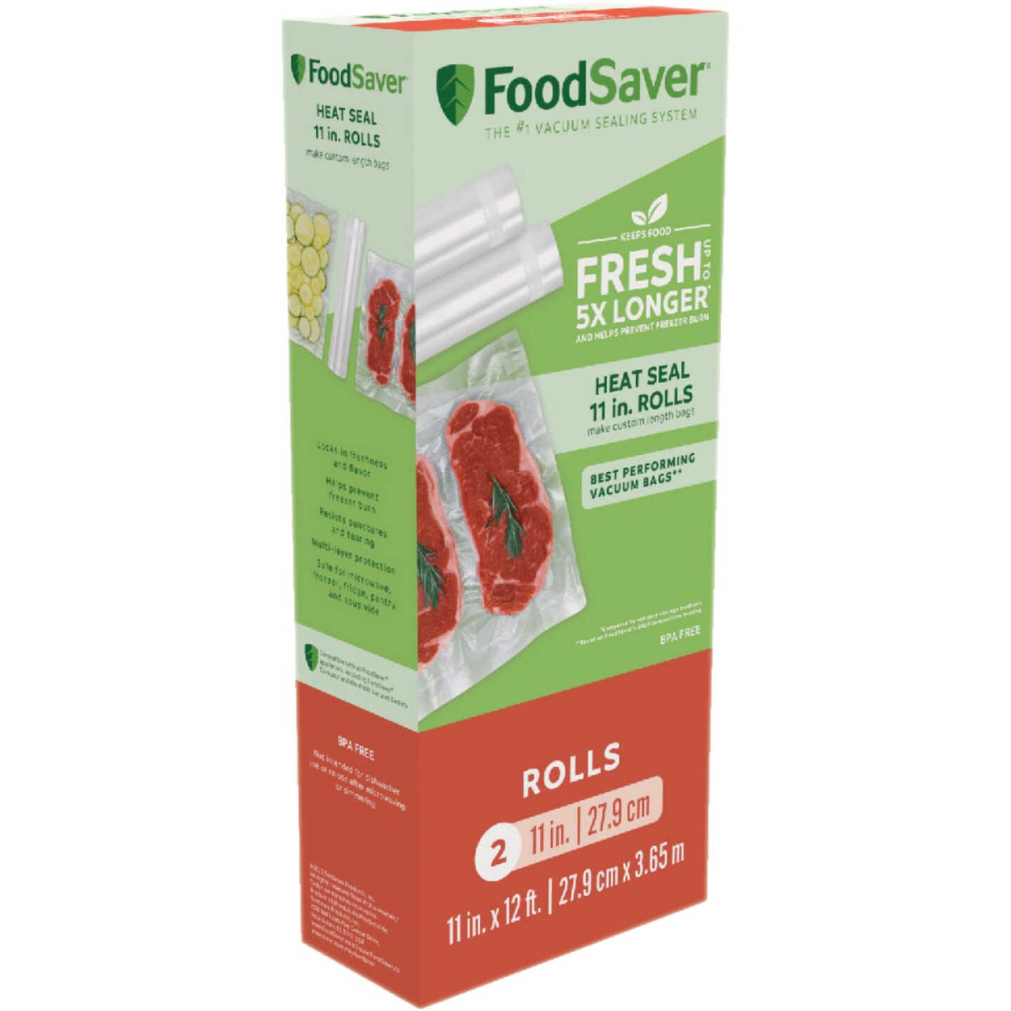 FoodSaver 11 In. x 12 Ft. Vacuum Seal Roll (2-Pack) Image 1