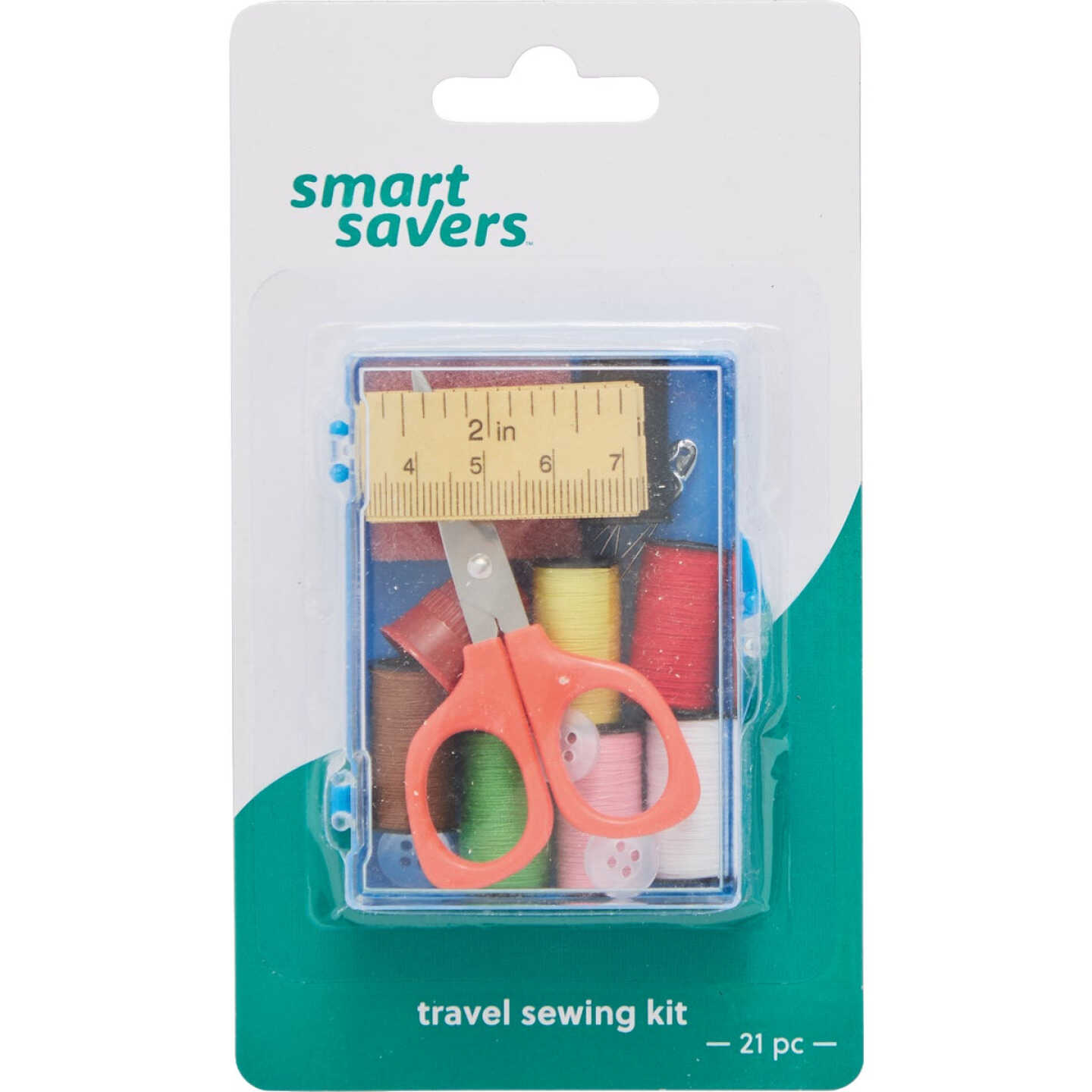 Smart Savers 21-Piece Travel Sewing Kit Image 1