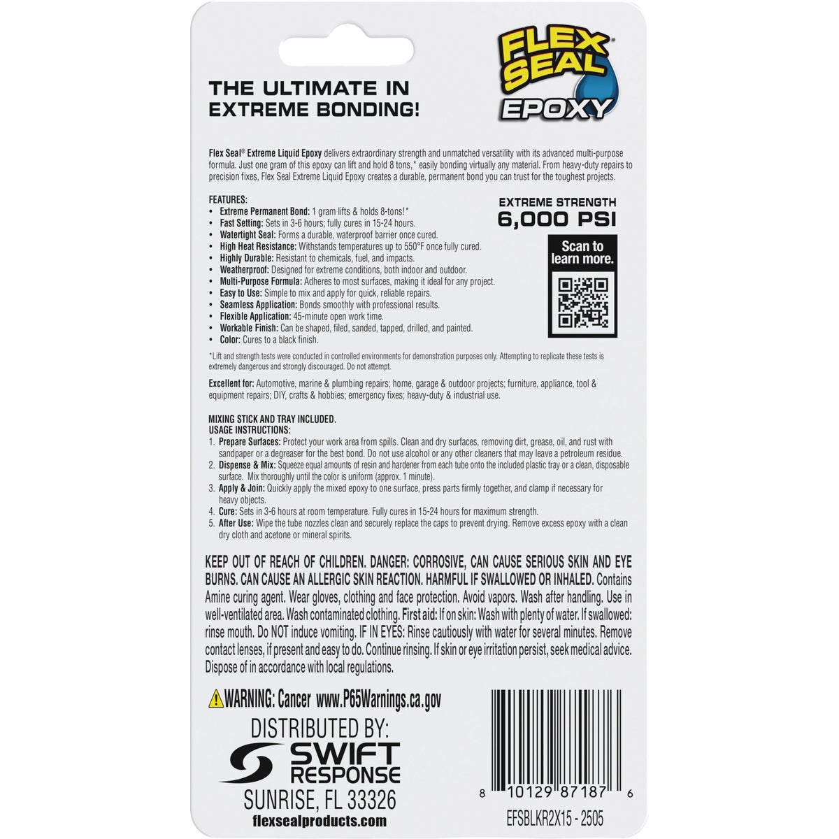 Flex Seal Epoxy 0.5 Oz. Extreme Liquid, Black (2-Pack) Image 7