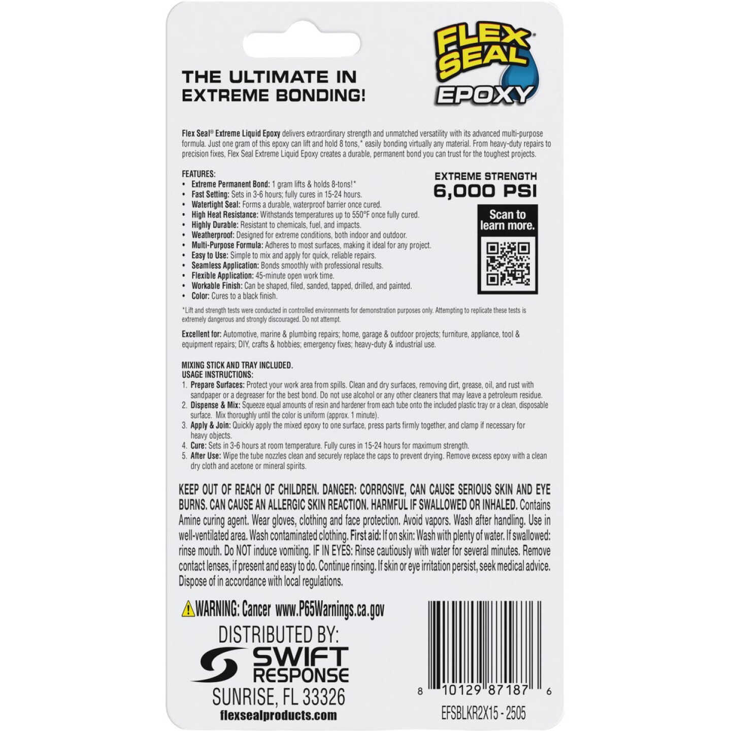 Flex Seal Epoxy 0.5 Oz. Extreme Liquid, Black (2-Pack) Image 7