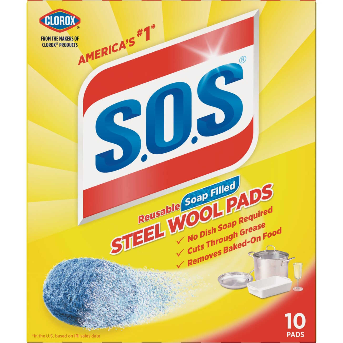 S.O.S. Soap Scouring Pad (10 Count) Image 1