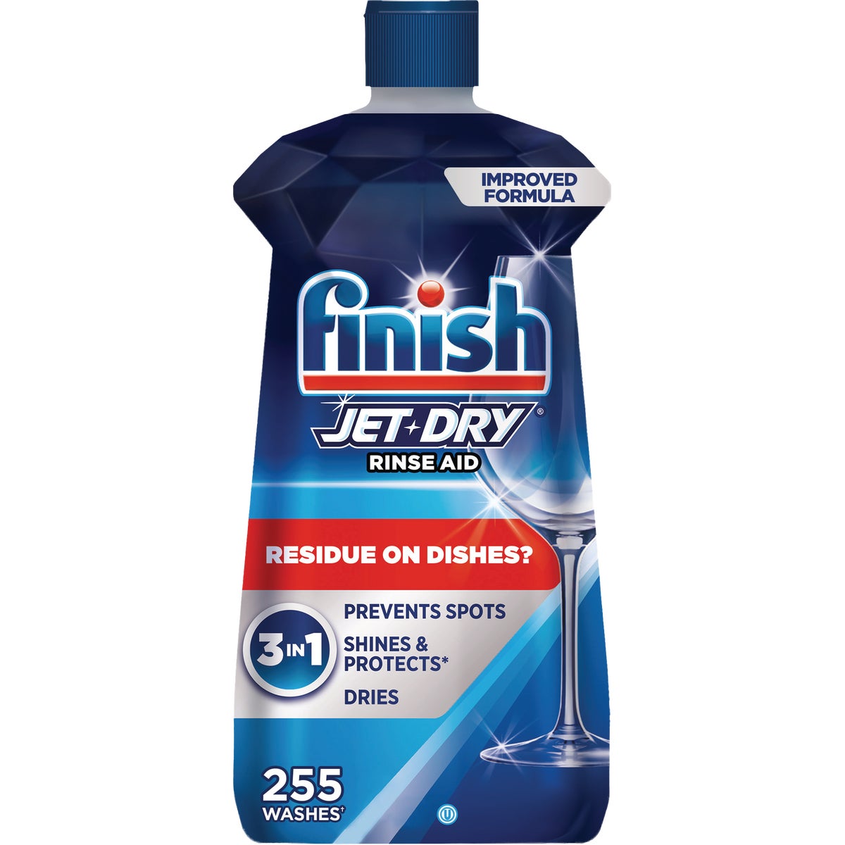 Finish Jet-Dry Rinse Aid 23 Oz
Dishwasher Rinse Agent & Drying Agent