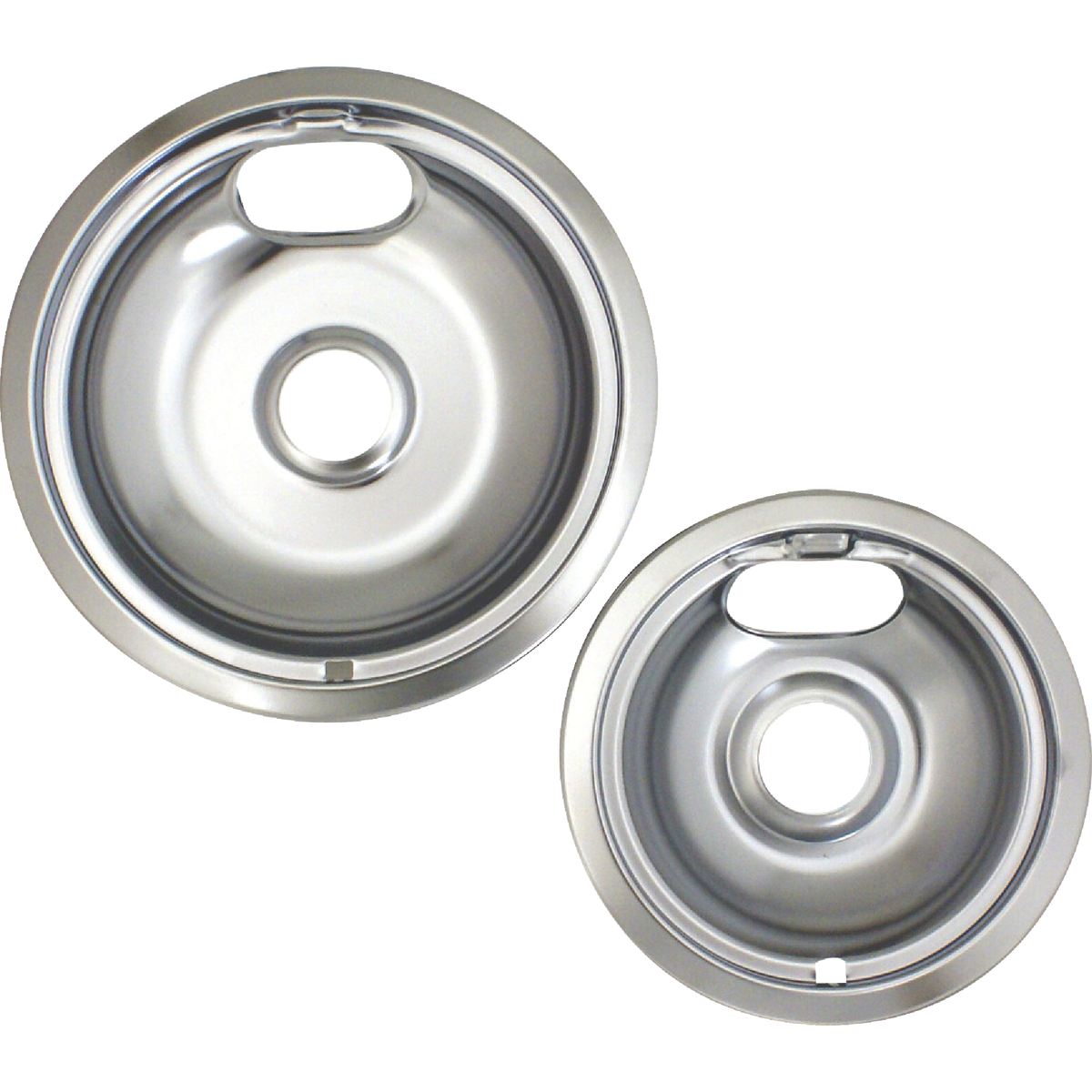 Range Kleen Electric Small 6 In. & Large 8 In. Style A Round Chrome Drip Pan Image 2