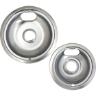 Range Kleen Electric Small 6 In. & Large 8 In. Style A Round Chrome Drip Pan Image 2