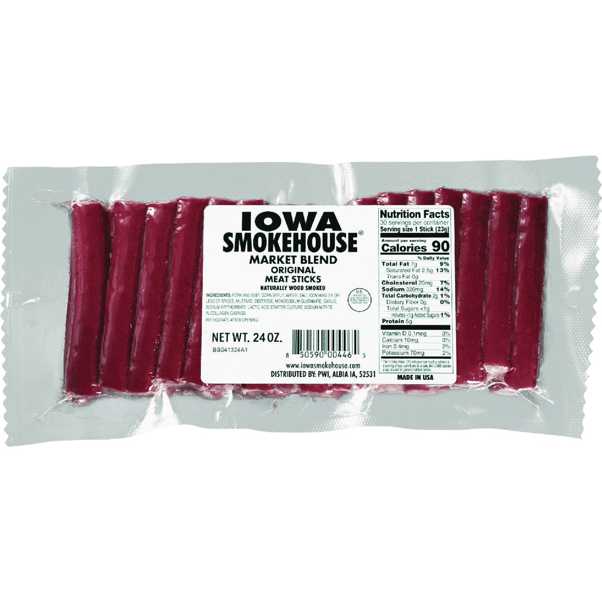 Iowa Smokehouse 2 Lb. Original Flavor Smoked Beef Sticks (40-Count)