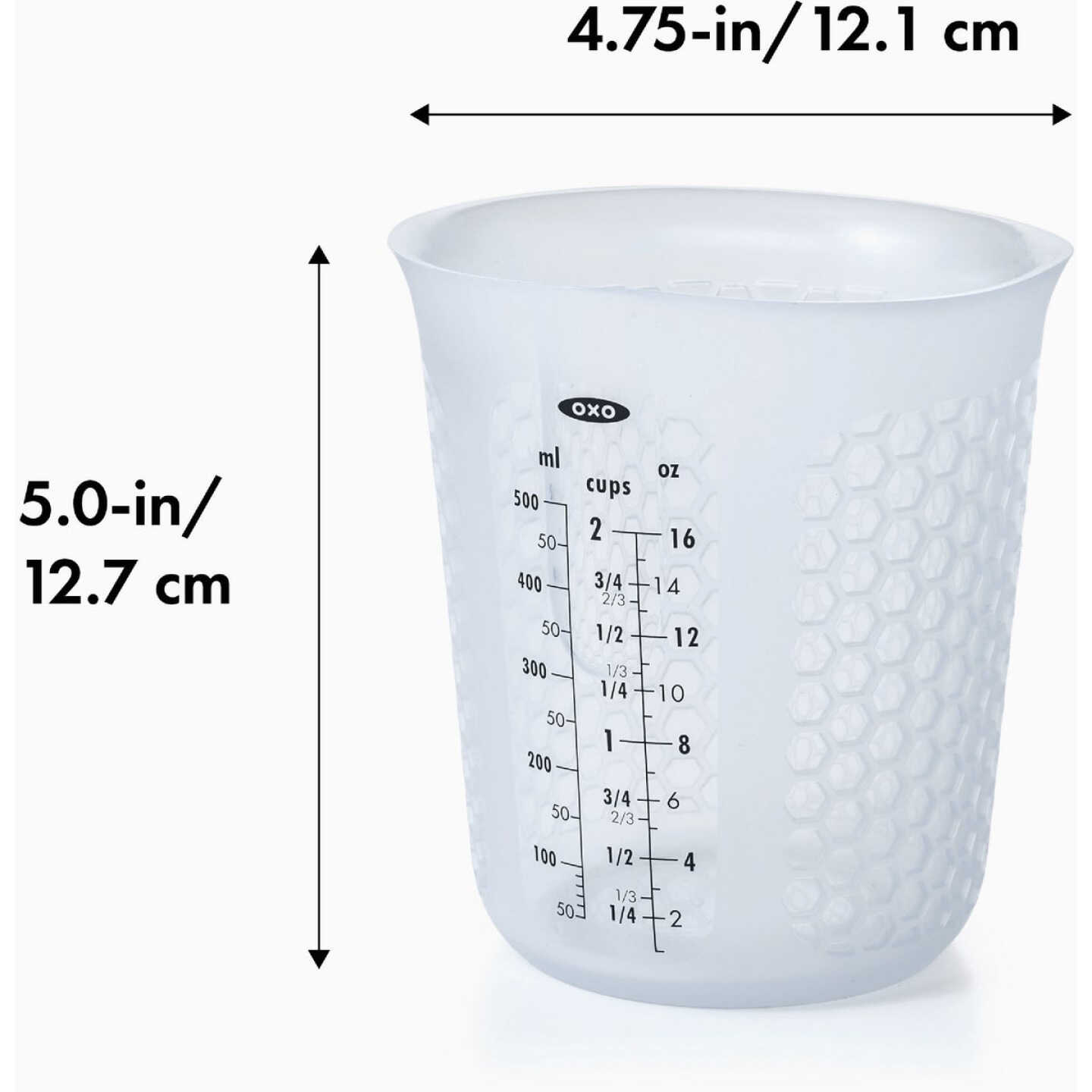 OXO Good Grips 2 Cup Squeeze and Pour Silicone Measuring Cup Image 5