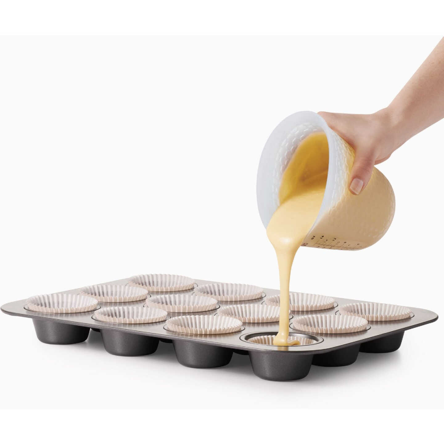 OXO Good Grips 2 Cup Squeeze and Pour Silicone Measuring Cup Image 3