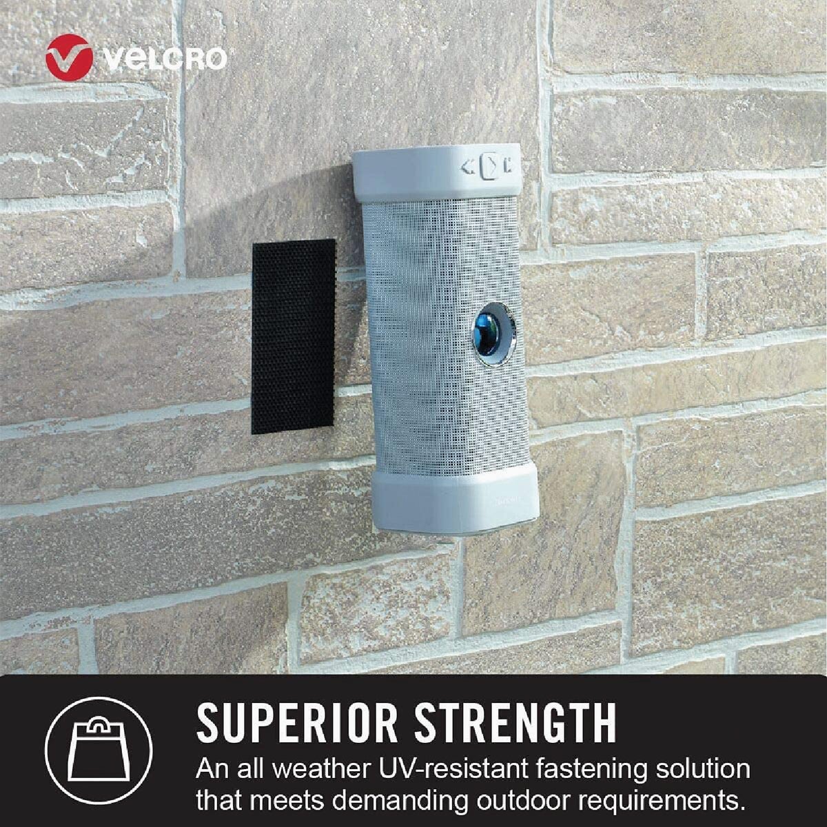 VELCRO Brand Industrial Strength Extreme Gray 1 In. x 4 In. Adhesive Hook & Loop Strip (5-Count) Image 2