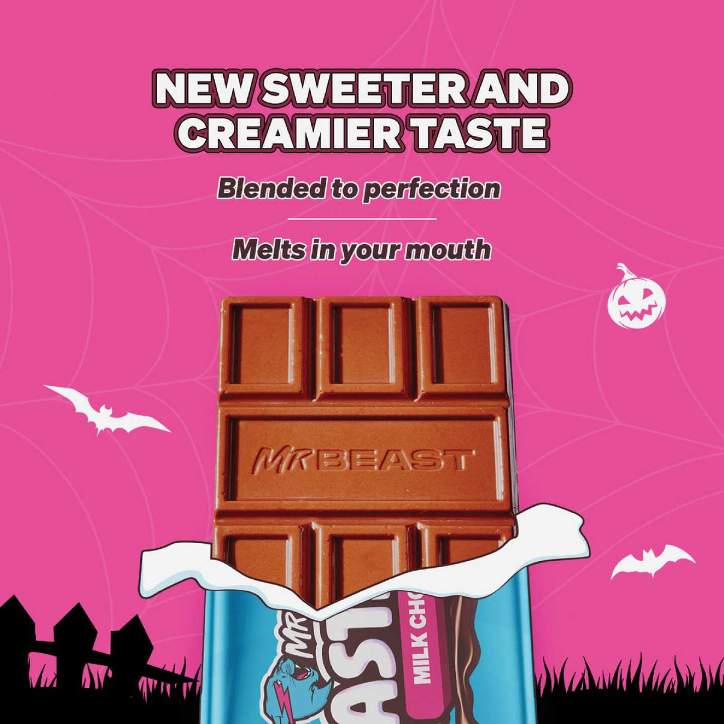 Feastables Milk Chocolate Crunch Candy Bar Image 2