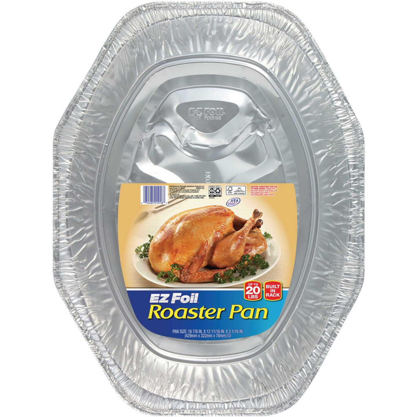 EZ Foil 14-1/8 In. x 18 In. Oval Roaster Pan Image 1