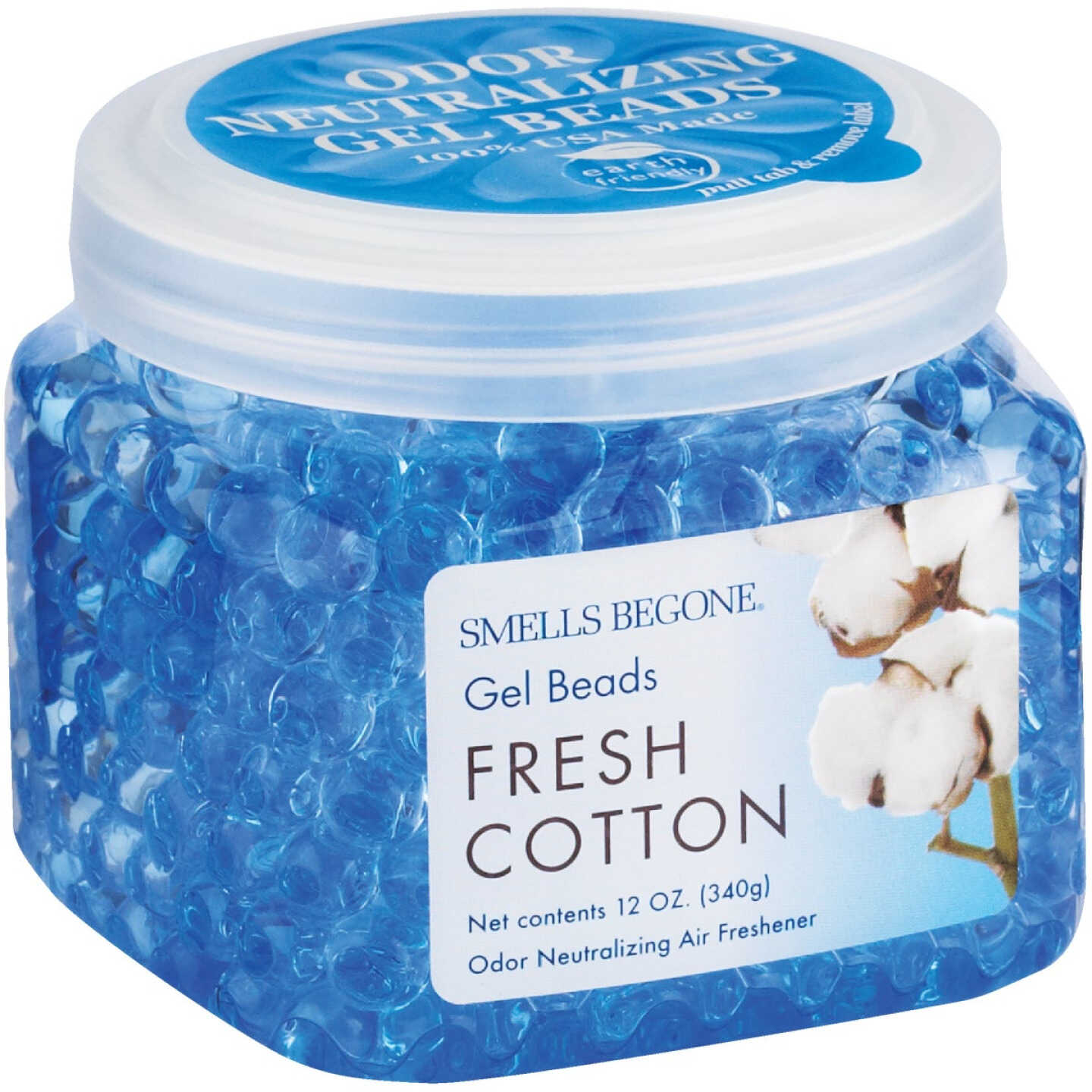 Smells Begone 12 Oz. Gel Beads Fresh Cotton Odor Neutralizer Image 1
