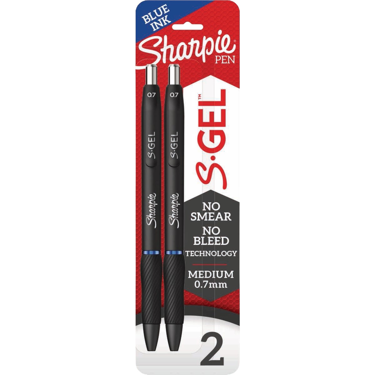 Sharpie S-Gel, Medium Point Blue Gel Pen (2-Pack)