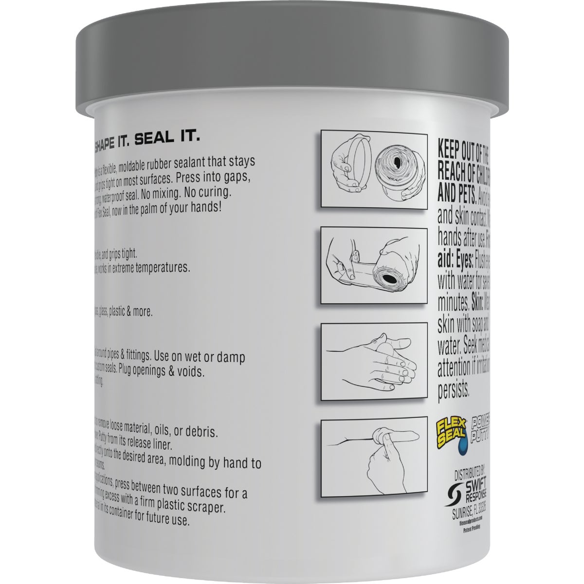 Flex Seal Power Putty 16 Oz. Gray Multi-Purpose Adhesive Image 7