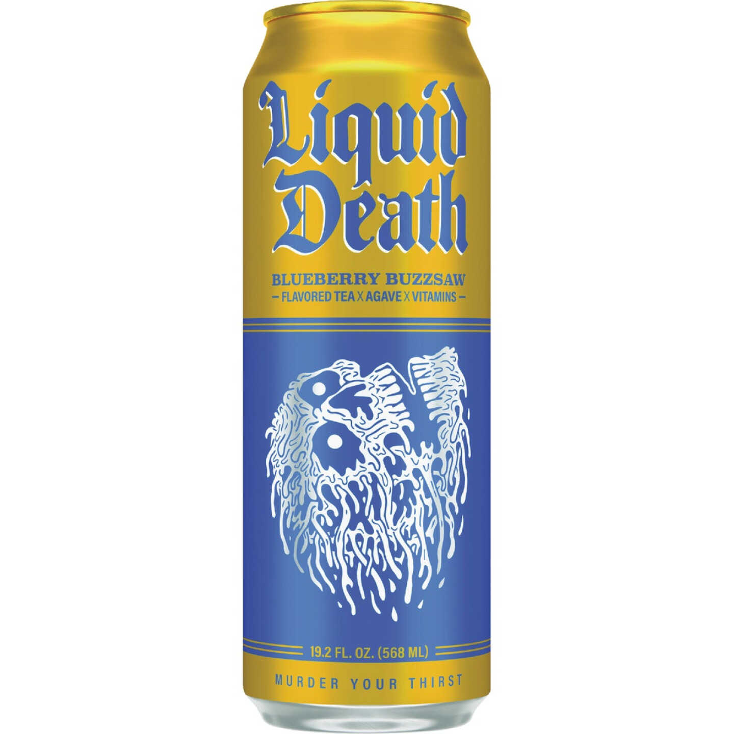 Liquid Death 19.2 Oz. Blueberry Buzzsaw Tea Image 1