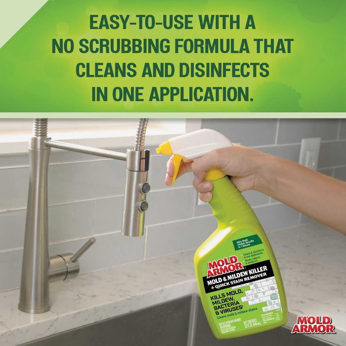 Mold Armor 32 Oz. Instant Mold & Mildew Cleaner Image 2