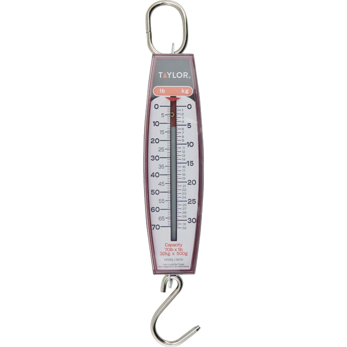 Taylor 70 Lb. Capacity Steel Hook Hanging Scale