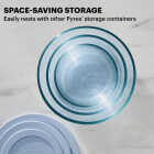 Pyrex Simply Store Tinted Blue Round Storage Set with Blue Plastic Lids (10-Piece) Image 2