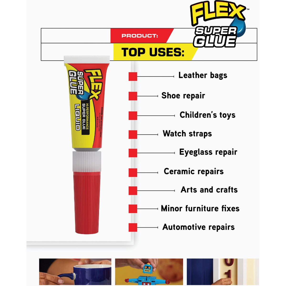 Flex 0.1 Oz. Liquid Super Glue (2-Pack) Image 4