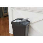 Rubbermaid 12.2 Gal. Black Swing-Top Wastebasket Image 2