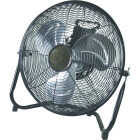 HomePointe 12 In. Black Heavy-Duty Metal High Velocity Floor Fan Image 1