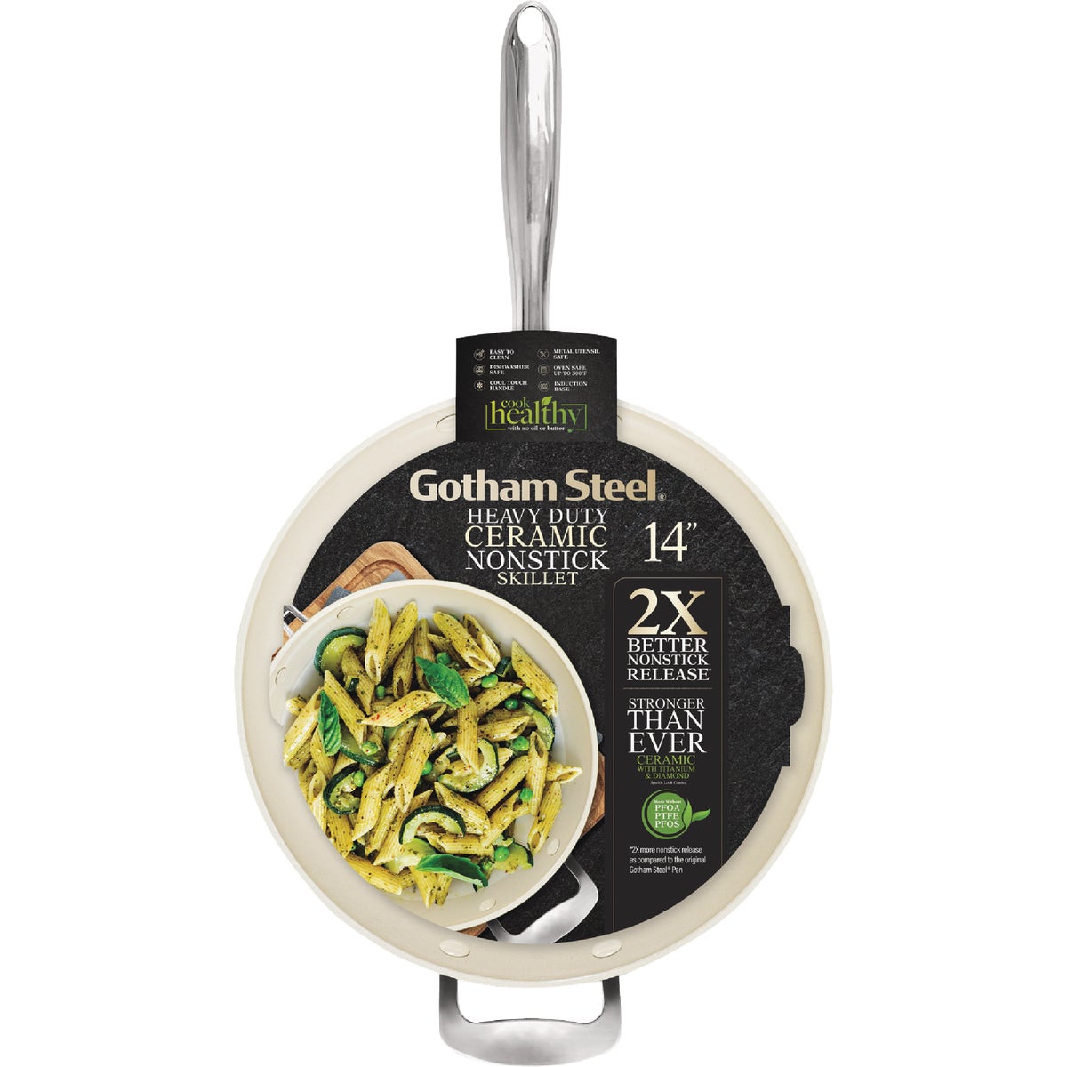 Gotham Steel Natural Collection 14 In. Fry Pan Image 8