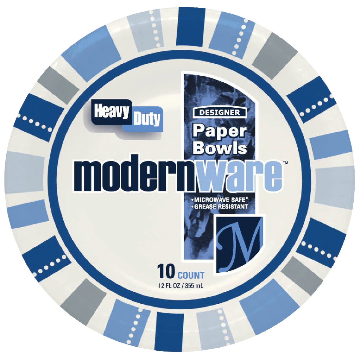 AJM Encore 12 Oz. Paper Bowl (10-Count) Image 2