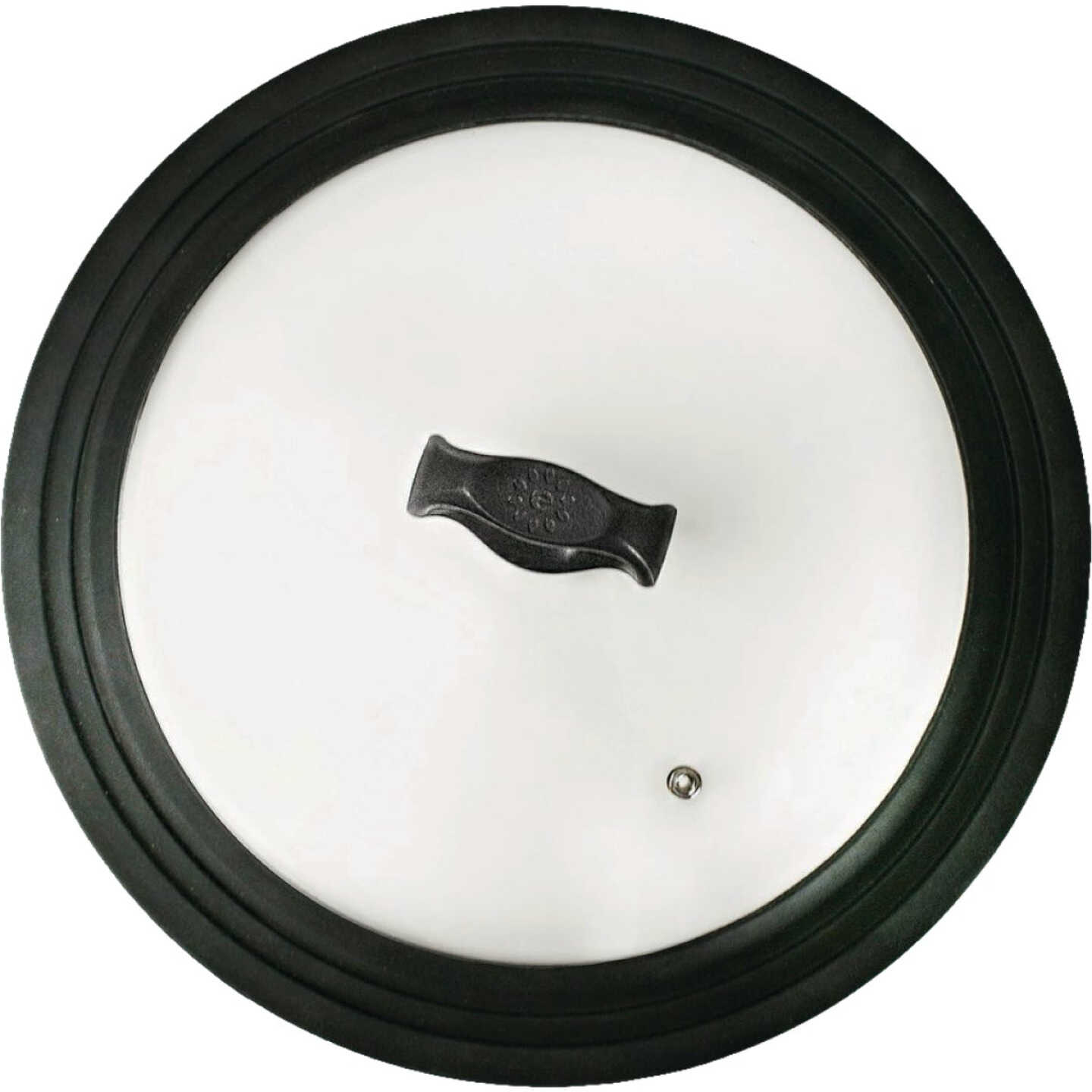 Epoca Ecolution Kitchen Extras Large Universal Vented Tempered Glass Lid with Silicone Rim Image 1