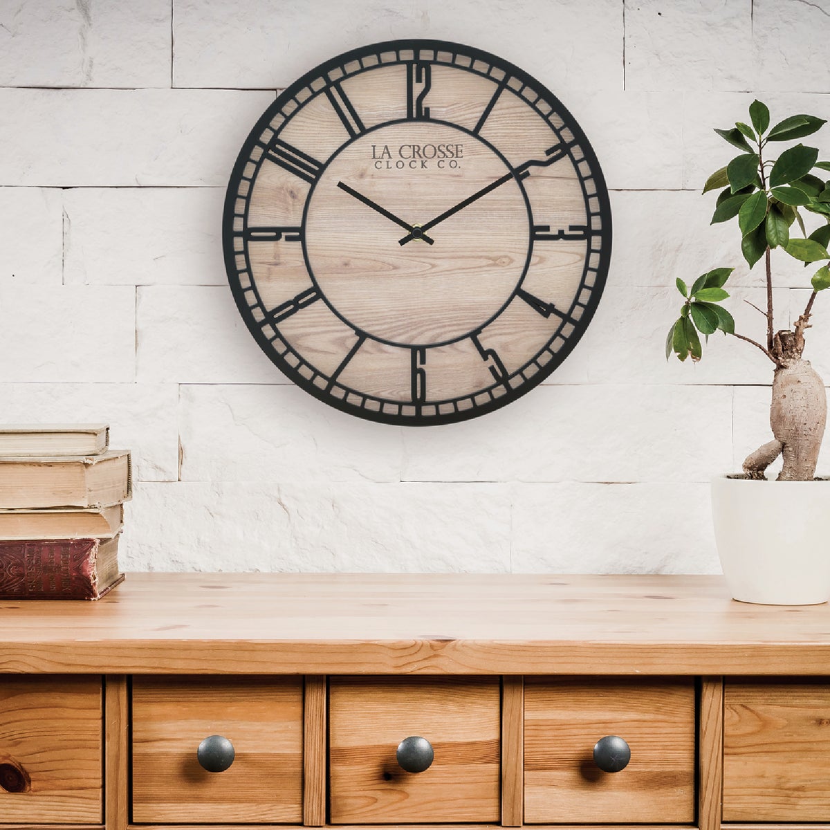 La Crosse Clock Co. 11.5 In. Barrow Wall Clock Image 2