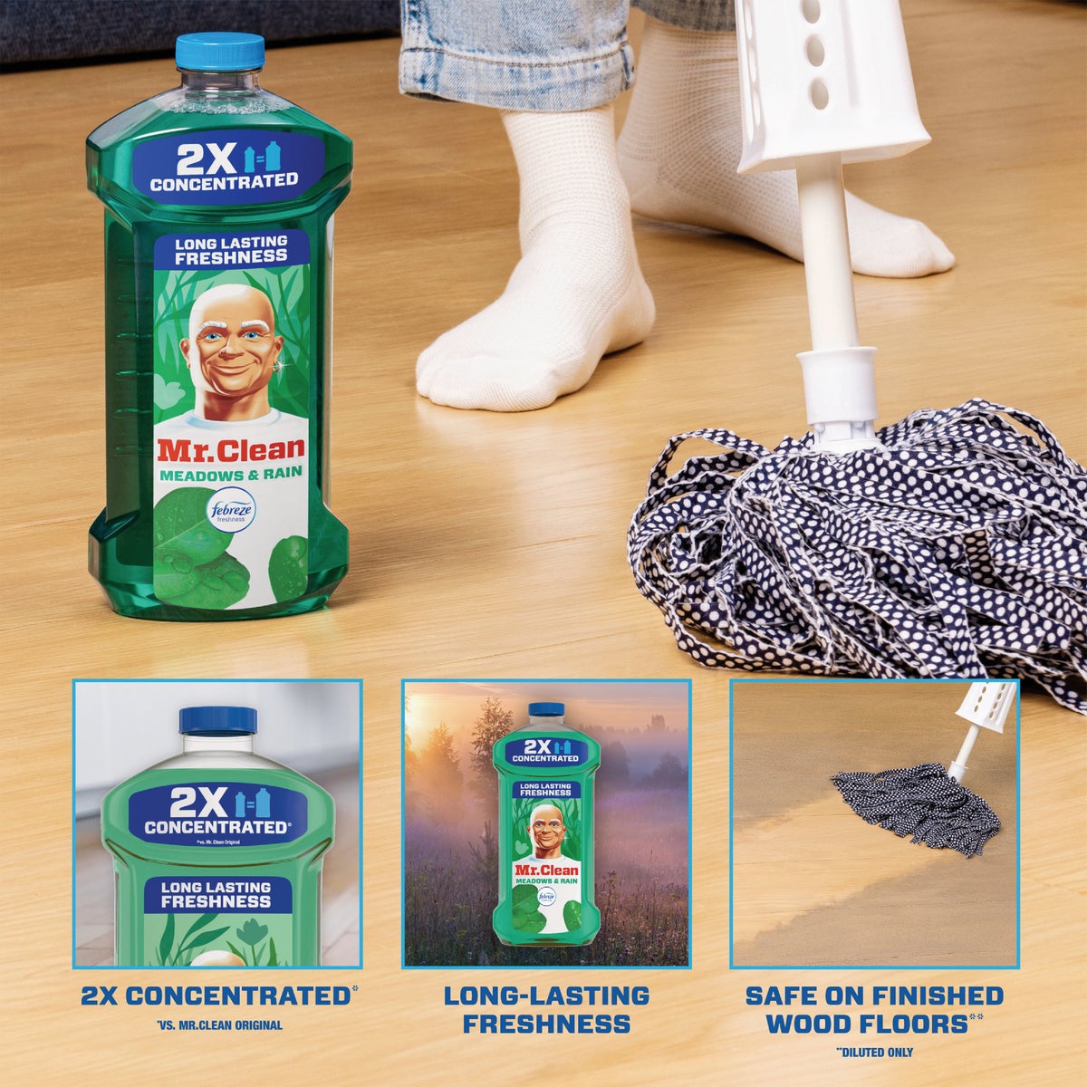 Mr. Clean 23 Oz. Meadows & Rain Multi-Surface Cleaner Image 3