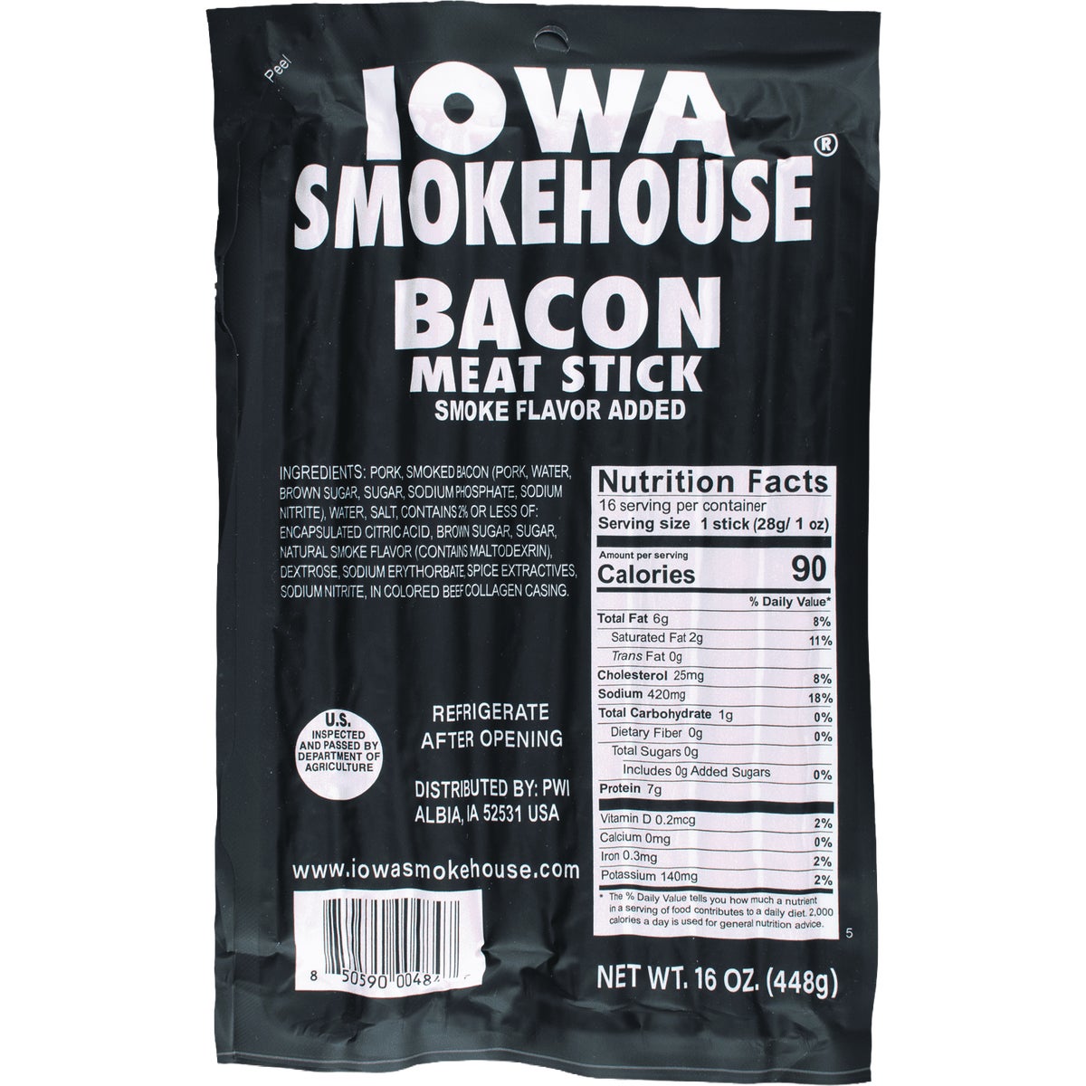 Iowa Smokehouse 16 Oz. Bacon Meat Sticks