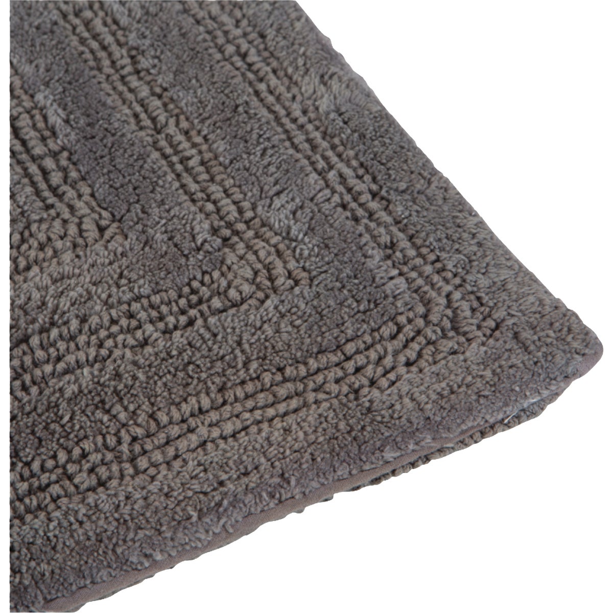 Moda At Home 20 In. x 30 In. Grey Amera Reversible Bathmat Image 4