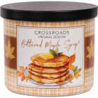Crossroads Original Designs 15 Oz. Wrapped Jar Candle, Buttered Maple Syrup Image 1