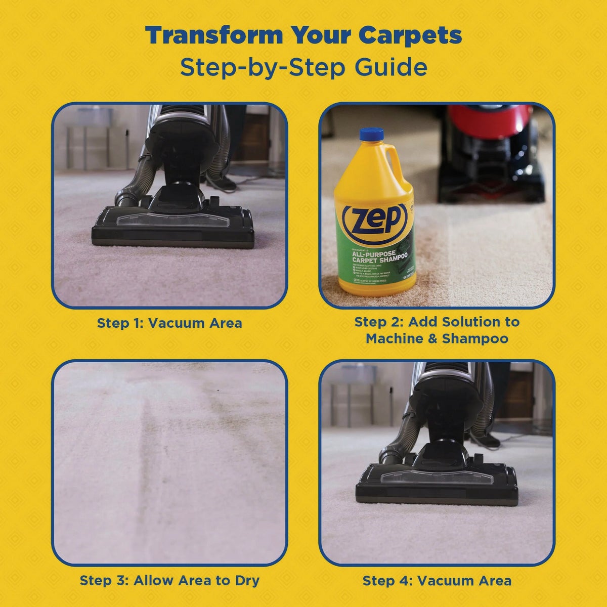 Zep 128 Oz. Concentrated All-Purpose Carpet Shampoo Image 3