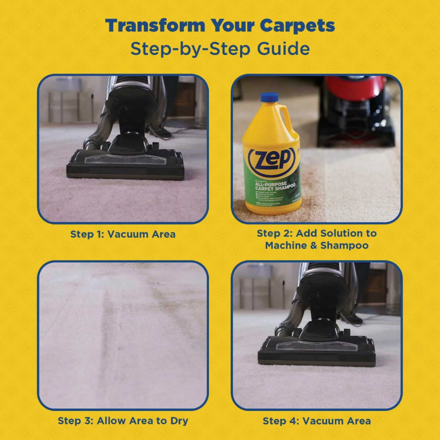 Zep 128 Oz. Concentrated All-Purpose Carpet Shampoo Image 3